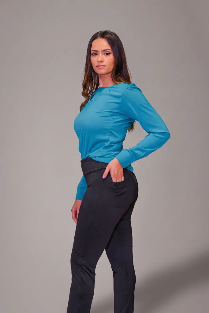 Calça de Malha com 2 Bolsos Costas - CFP062