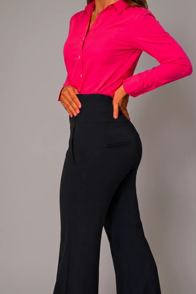 Calça Feminina Alfaiataria 3 Botões Microfibra - CLF033