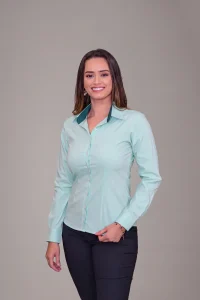 Camisa Social Feminina Manga Longa - CSF021